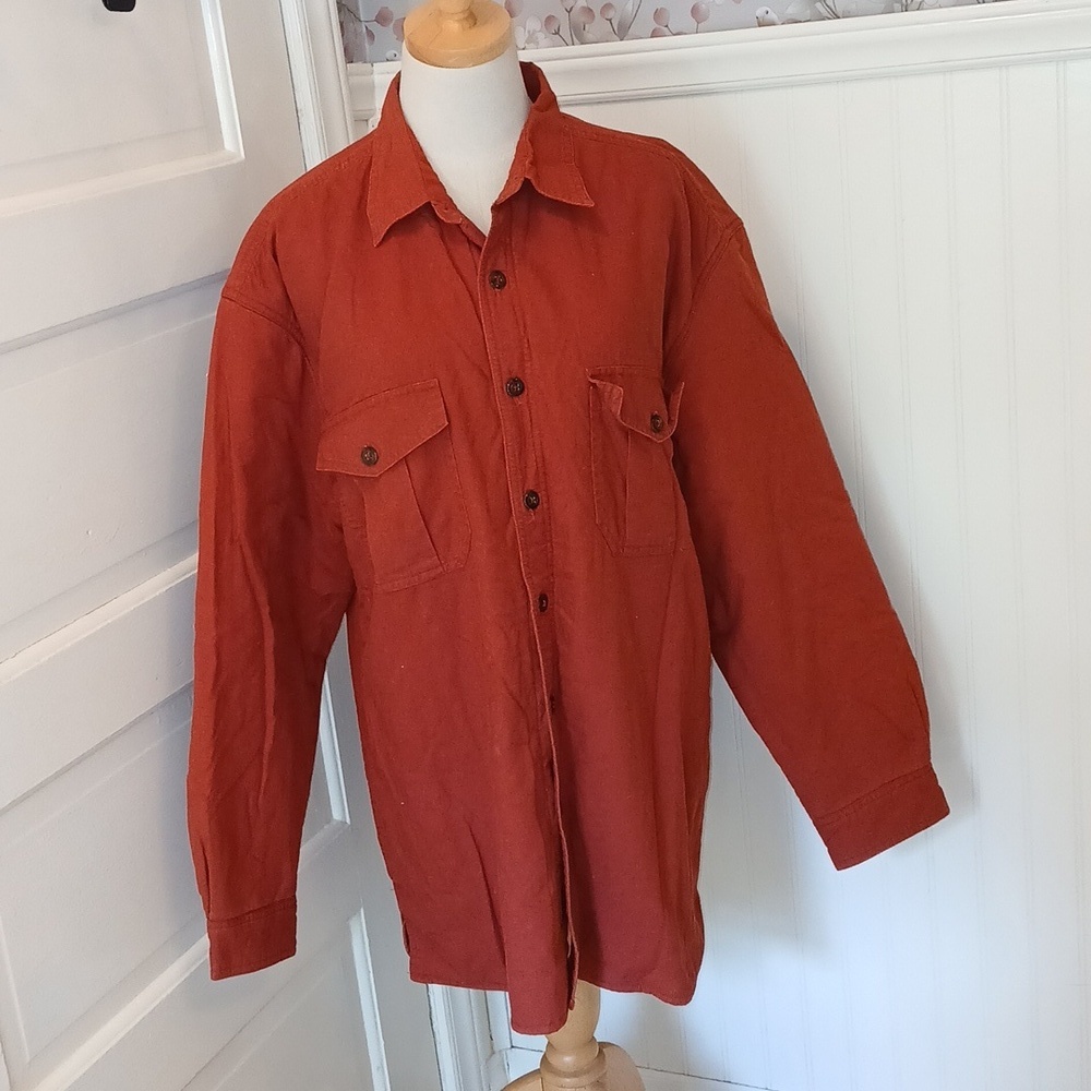 Wolverine Men's Rust Button-Up Shirt Jacket